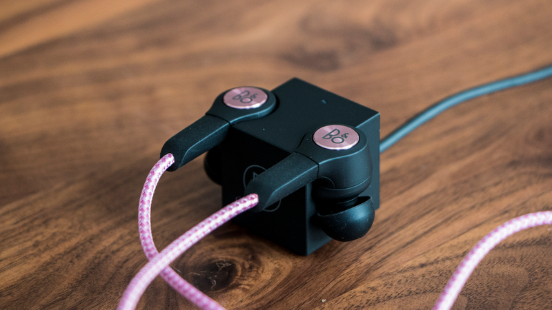 The BeoPlay H5, which sound fantastic but don’t fit well in your ear and require a bulky proprietary charger.